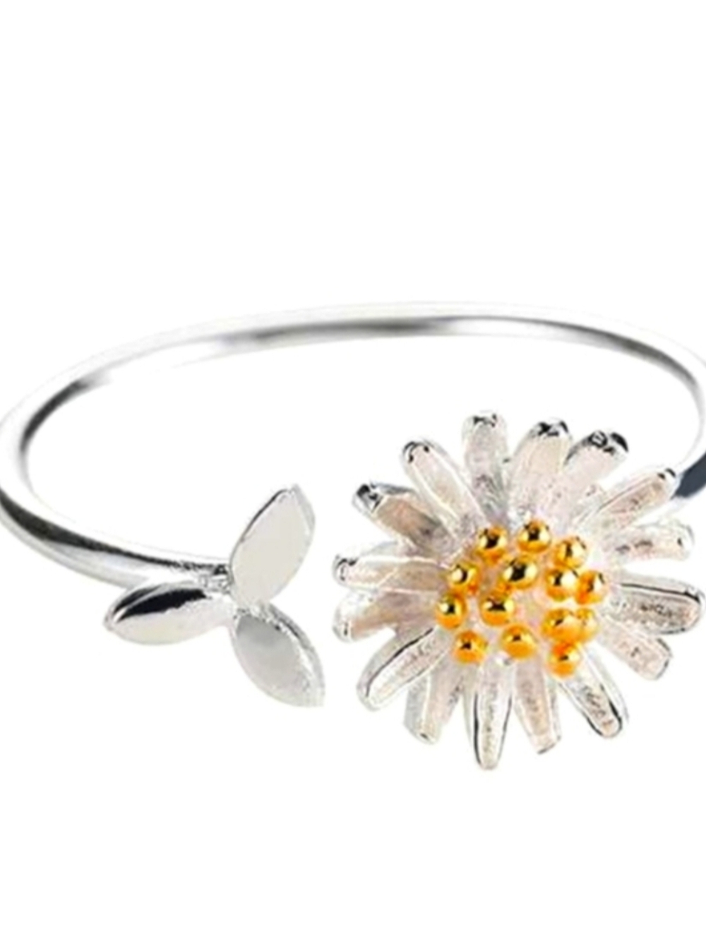Daisy Ring Open-style Sterling Silver Adjustable size